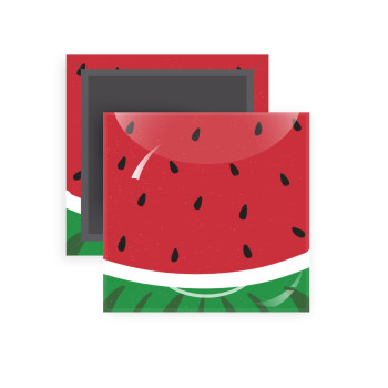 Καρπούζι, Μαγνητάκι ψυγείου τετράγωνο διάστασης 5x5cm