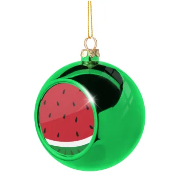 Καρπούζι, Green Christmas tree ornament ball 8cm
