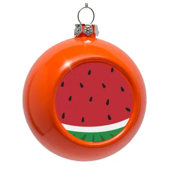 Καρπούζι, Orange Christmas tree ornament bauble 8cm
