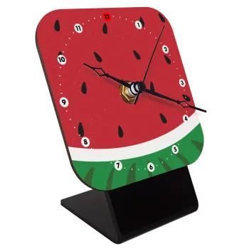 Καρπούζι, Επιτραπέζιο ρολόι ξύλινο με δείκτες (10cm)