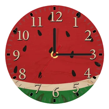 Καρπούζι, Ρολόι τοίχου ξύλινο plywood (20cm)