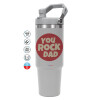 GREY color, 890ml (30oz) stainless Steel Tumbler with Handle