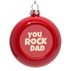 Red Christmas tree ornament bauble 8cm