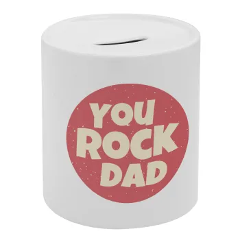 YOU ROCK DAD, Κουμπαράς πορσελάνης με τάπα