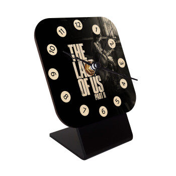 Last of us, part II, Επιτραπέζιο ρολόι σε φυσικό ξύλο (10cm)