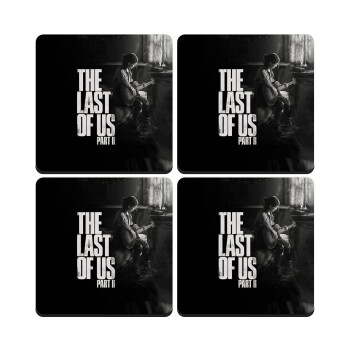 Last of us, part II, ΣΕΤ 4 Σουβέρ ξύλινα τετράγωνα (9cm)