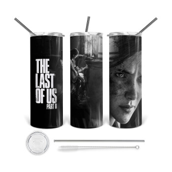 Last of us, part II, Tumbler stainless steel 600ml, with metal straw & cleaning brush