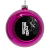 Purple Christmas tree ornament bauble 8cm
