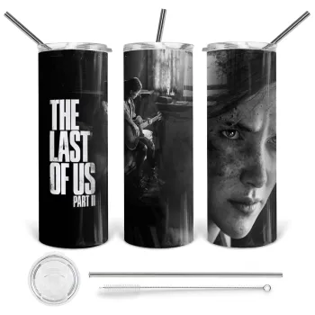 Last of us, part II, Tumbler stainless steel 600ml, with metal straw & cleaning brush