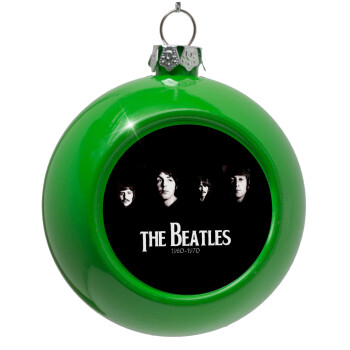 The Beatles, Green Christmas tree ornament bauble 8cm
