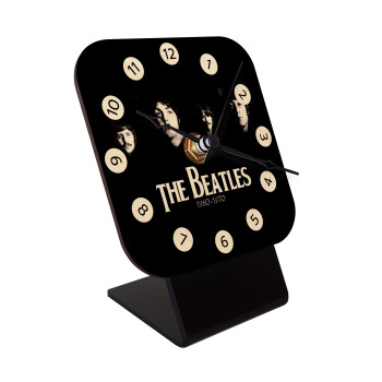 The Beatles, Επιτραπέζιο ρολόι σε φυσικό ξύλο (10cm)