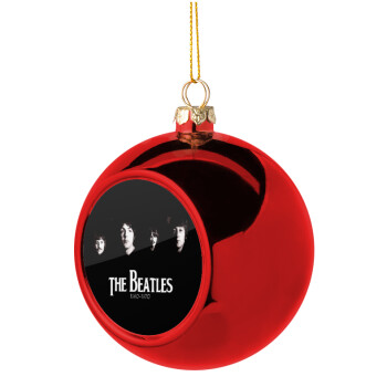 The Beatles, Χριστουγεννιάτικη μπάλα δένδρου Κόκκινη 8cm