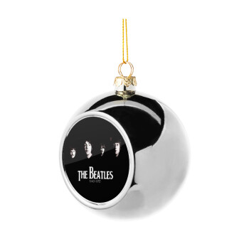 The Beatles, Silver 8cm Christmas tree ball ornament