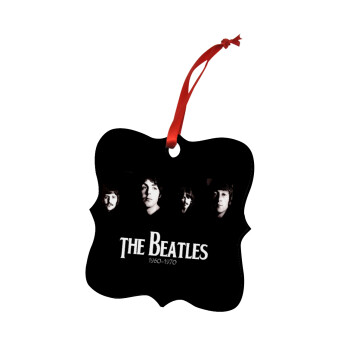The Beatles, Χριστουγεννιάτικο στολίδι polygon ξύλινο 7.5cm