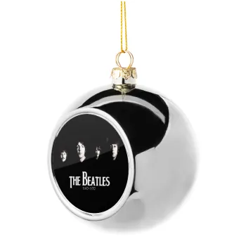 The Beatles, Silver 8cm Christmas tree ball ornament