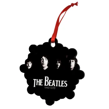 The Beatles, Christmas ornament snowflake wooden 7.5cm