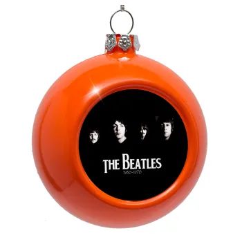 The Beatles, Orange Christmas tree ornament bauble 8cm