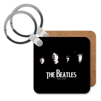 The Beatles, Μπρελόκ Ξύλινο τετράγωνο MDF