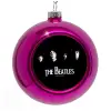 Purple Christmas tree ornament bauble 8cm