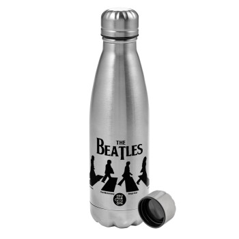 The Beatles, Abbey Road, Metallic water bottle, stainless steel, 750ml