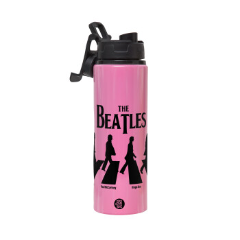 The Beatles, Abbey Road, Metallic water bottle with safety lid, 850ml aluminum