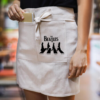 The Beatles, Abbey Road, Ποδιά Μέσης με διπλή τσέπη Barista/Bartender, Beige