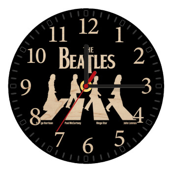 The Beatles, Abbey Road, Ρολόι τοίχου ξύλινο plywood (20cm)