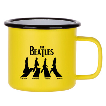 The Beatles, Abbey Road, Metallic enamel MATT Yellow cup 360ml
