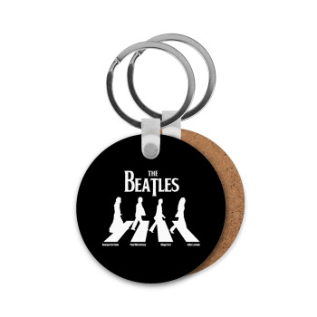 The Beatles, Abbey Road, Μπρελόκ Ξύλινο στρογγυλό MDF Φ5cm