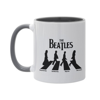 The Beatles, Abbey Road, Κούπα χρωματιστή γκρι, κεραμική, 330ml