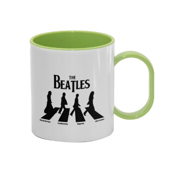 The Beatles, Abbey Road, Κούπα (πλαστική) (BPA-FREE) Polymer Πράσινη για παιδιά, 330ml