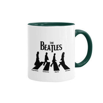 The Beatles, Abbey Road, Κούπα χρωματιστή πράσινη, κεραμική, 330ml