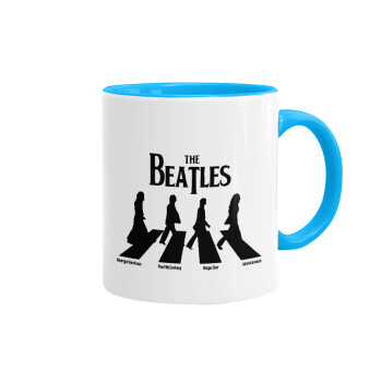 The Beatles, Abbey Road, Κούπα χρωματιστή γαλάζια, κεραμική, 330ml