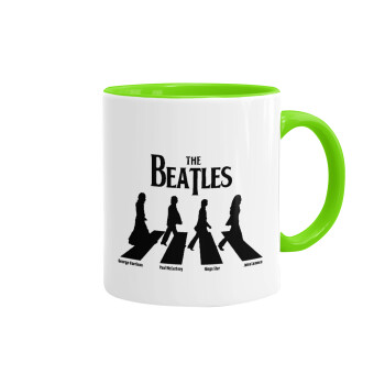 The Beatles, Abbey Road, Mug colored light green, ceramic, 330ml