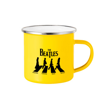The Beatles, Abbey Road, Yellow Enamel Metallic Cup 360ml