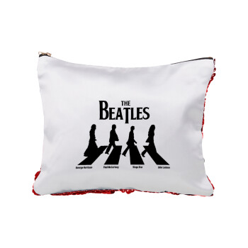 The Beatles, Abbey Road, Τσαντάκι νεσεσέρ με πούλιες (Sequin) Κόκκινο