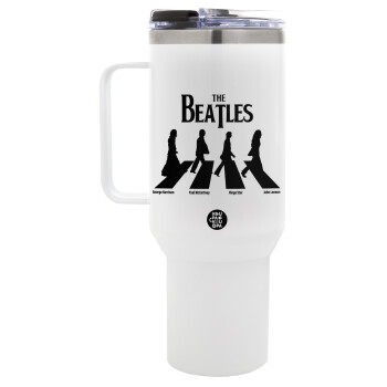 The Beatles, Abbey Road, Mega Tumbler με καπάκι, διπλού τοιχώματος (θερμό) 1,2L