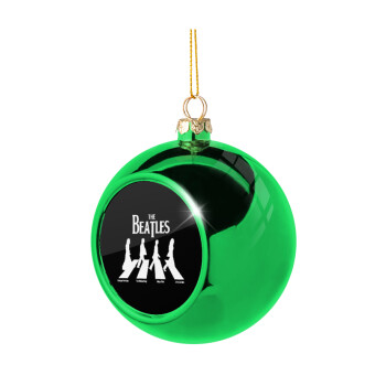 The Beatles, Abbey Road, Green Christmas tree ornament ball 8cm