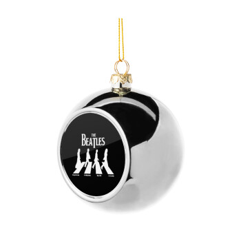 The Beatles, Abbey Road, Silver 8cm Christmas tree ball ornament