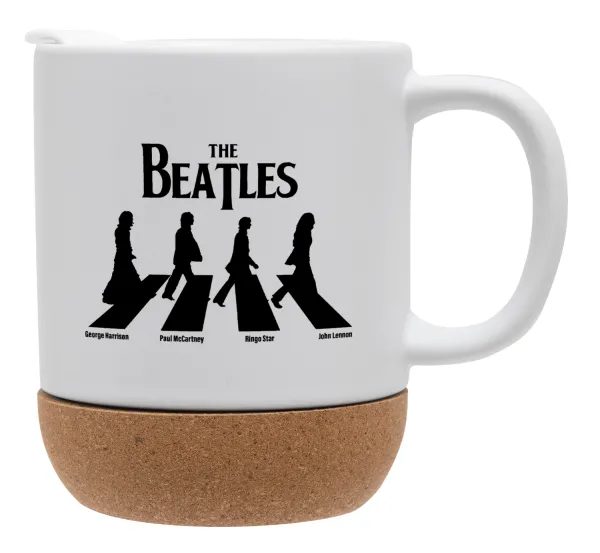 The Beatles — Κούπα, κεραμική με βάση φελού και καπάκι (ΜΑΤ), 330ml