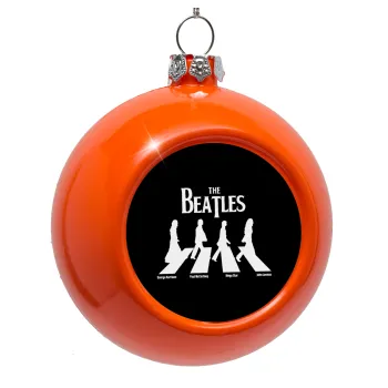 The Beatles, Abbey Road, Orange Christmas tree ornament bauble 8cm