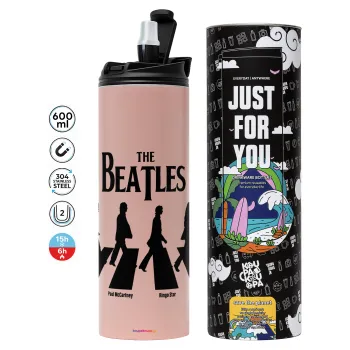 The Beatles, Abbey Road, Tumbler stainless steel PINK 600ml