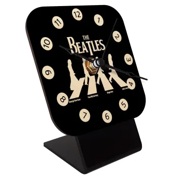 The Beatles, Abbey Road, Επιτραπέζιο ρολόι σε φυσικό ξύλο (10cm)
