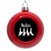 Red Christmas tree ornament bauble 8cm
