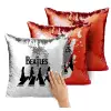 Μαξιλάρι καναπέ Μαγικό Κόκκινο με πούλιες 40x40cm περιέχεται το γέμισμα