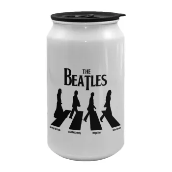 The Beatles, Abbey Road, Κούπα ταξιδιού μεταλλική με καπάκι (tin-can) 500ml