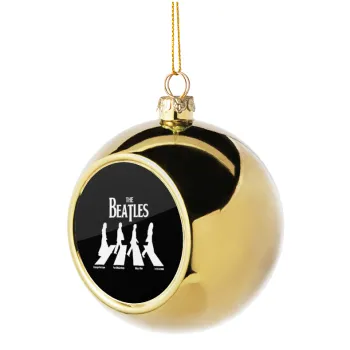 The Beatles, Abbey Road, Golden Christmas tree ball ornament 8cm