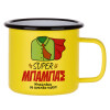 Metallic enamel MATT Yellow cup 360ml