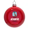 Red Christmas tree ornament bauble 8cm
