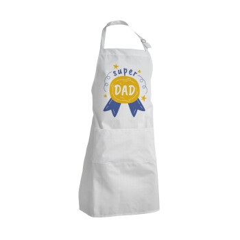 Μπαμπά είσαι για μετάλλιο, Adult Chef Apron (with sliders and 2 pockets)